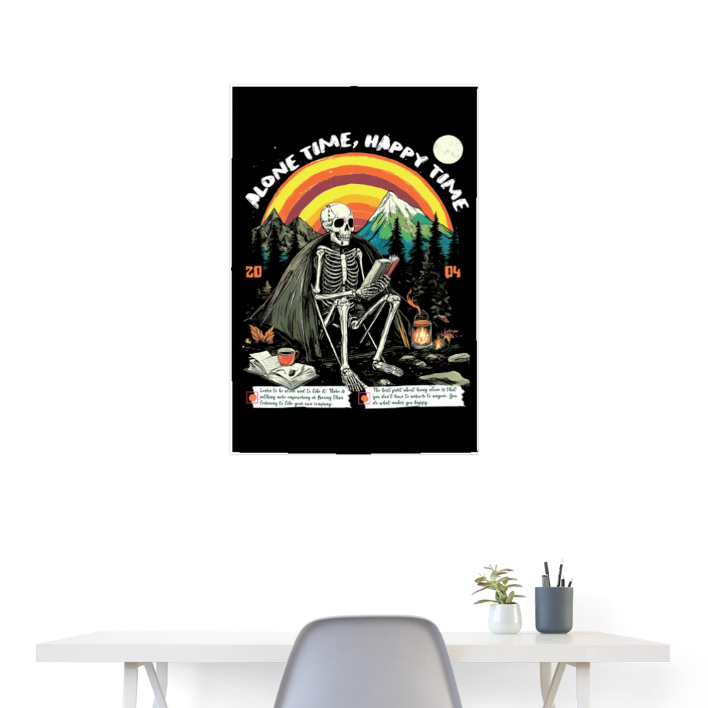 Tethyan, Skelet, 1st | Poster 60x90 cm - Weiß