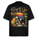 Mihriban, Skelet, 1st | Blaster, Oversize Bio T-Shirt, Unisex - Schwarz