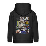 Tianlong, Gesicht, 1st | Kinder Zip Hoodie - Schwarz