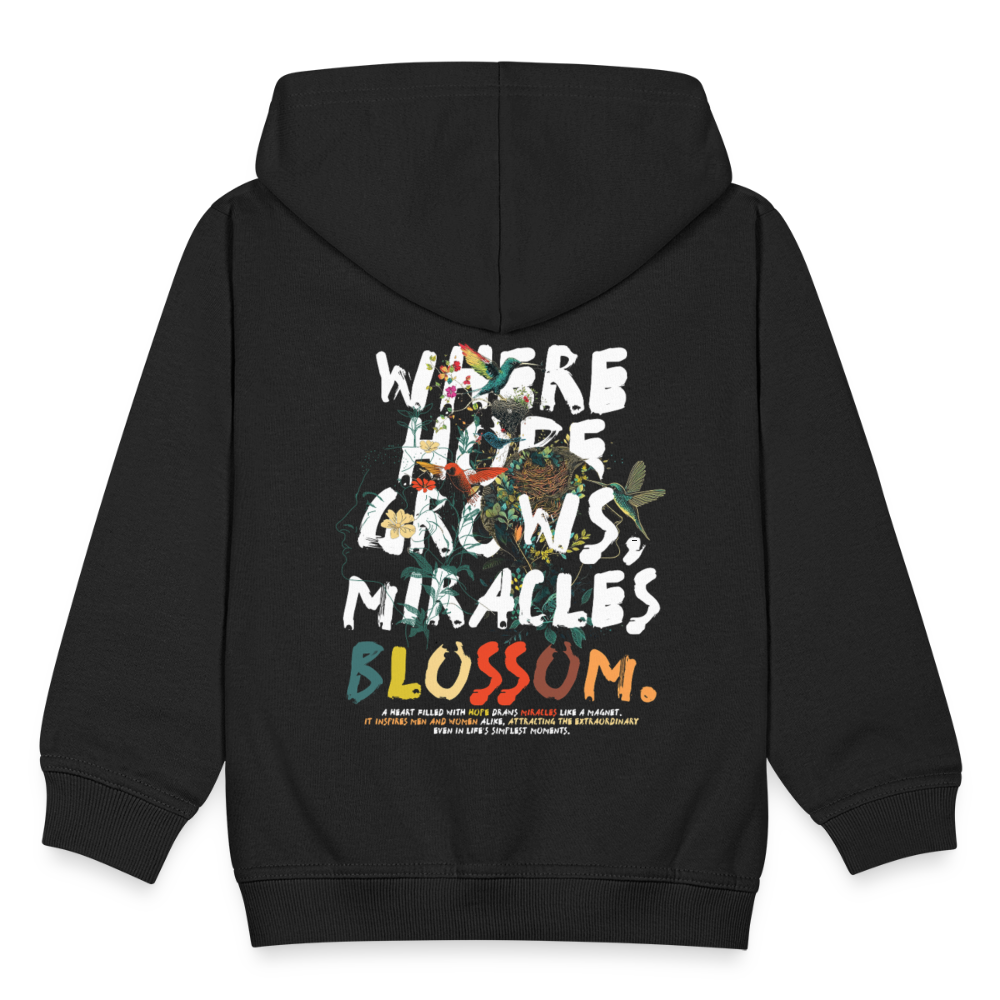 Quetzalcoatl, Vogel, 1st | Kinder Zip Hoodie - Schwarz