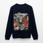 Nezha, Drache, 1st | Roller, Unisex Bio-Sweatshirt - Navy