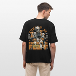 Nyxian, Skelet & Welpen, 1st | Blaster, Oversize Bio T-Shirt, Unisex - Schwarz