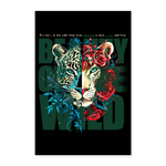 Irise, Leopard, 1st | Poster 60x90 cm - Weiß