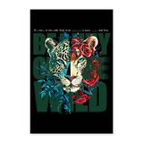 Irise, Leopard, 1st | Poster 60x90 cm - Weiß