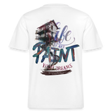Ignisvar, Haus, 1st | Essential, Relaxed Fit Unisex Bio T-Shirt - Weiß