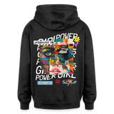 Xizir, Gesicht, 1st | Freshhood, Oversized Unisex Hoodie - Anthrazit