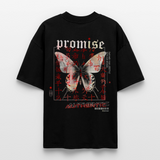 Xurmus, Schmetterling, 1st | Blaster, Oversize Bio T-Shirt, Unisex - Schwarz
