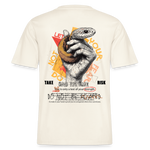 Eldamar, Schlange, 1st | Essential, Relaxed Fit Unisex Bio T-Shirt - Naturweiß 