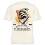 Eldamar, Schlange, 1st | Essential, Relaxed Fit Unisex Bio T-Shirt - Naturweiß 