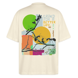 Draganis, Ameisen, 1st | Blaster, Oversize Bio T-Shirt, Unisex - Weißgrau