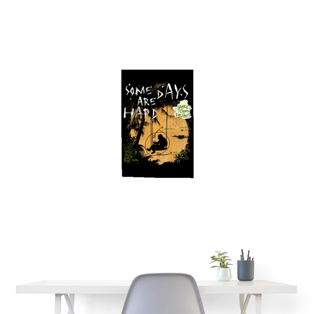 Amphionan, Palmen, 1st | Poster 40x60 cm - Weiß