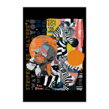 Aresia, Zebra, 1st | Poster 60x90 cm - Weiß