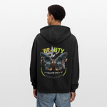 Harith, Schmetterling, 1st | Freshhood, Oversized Unisex Hoodie - Anthrazit
