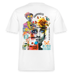 Verdantis, Blaue Augen, 1st | Essential, Relaxed Fit Unisex Bio T-Shirt - Weiß