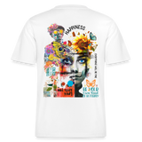 Verdantis, Blaue Augen, 1st | Essential, Relaxed Fit Unisex Bio T-Shirt - Weiß