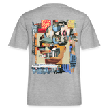 Seraphion, Gesichter, 1st | Essential, Relaxed Fit Unisex Bio T-Shirt - Grau meliert