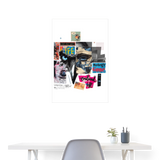 Saturnion, Raabe, 1st | Poster 60x90 cm - Weiß