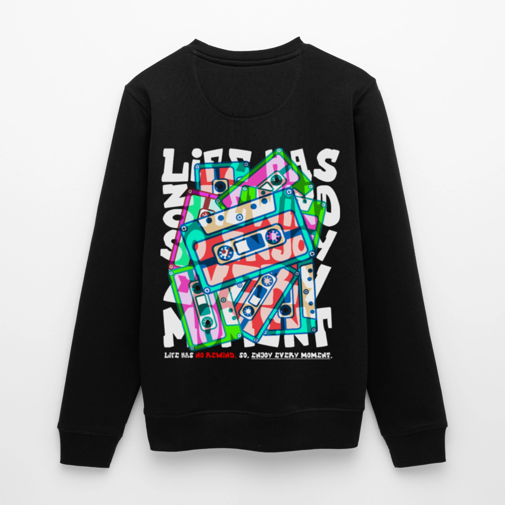 Raijin, Kassetten, 1st | Roller, Unisex Bio-Sweatshirt - Schwarz