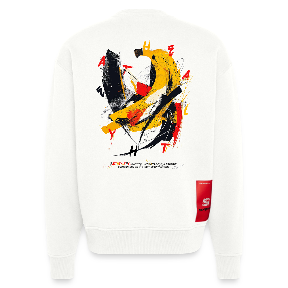 Quasaris, Banane, 1st | Heavyweight Oversized Bio Sweater, Unisex - OFF WHITE
