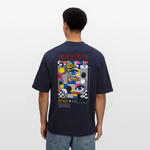 Shennong, Augen, 1st | Breezy, Oversized Unisex T-Shirt - Navy
