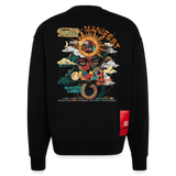 Ruqayya, Sonne, 1st | Heavyweight Oversized Bio Sweater, Unisex - SOLID BLACK