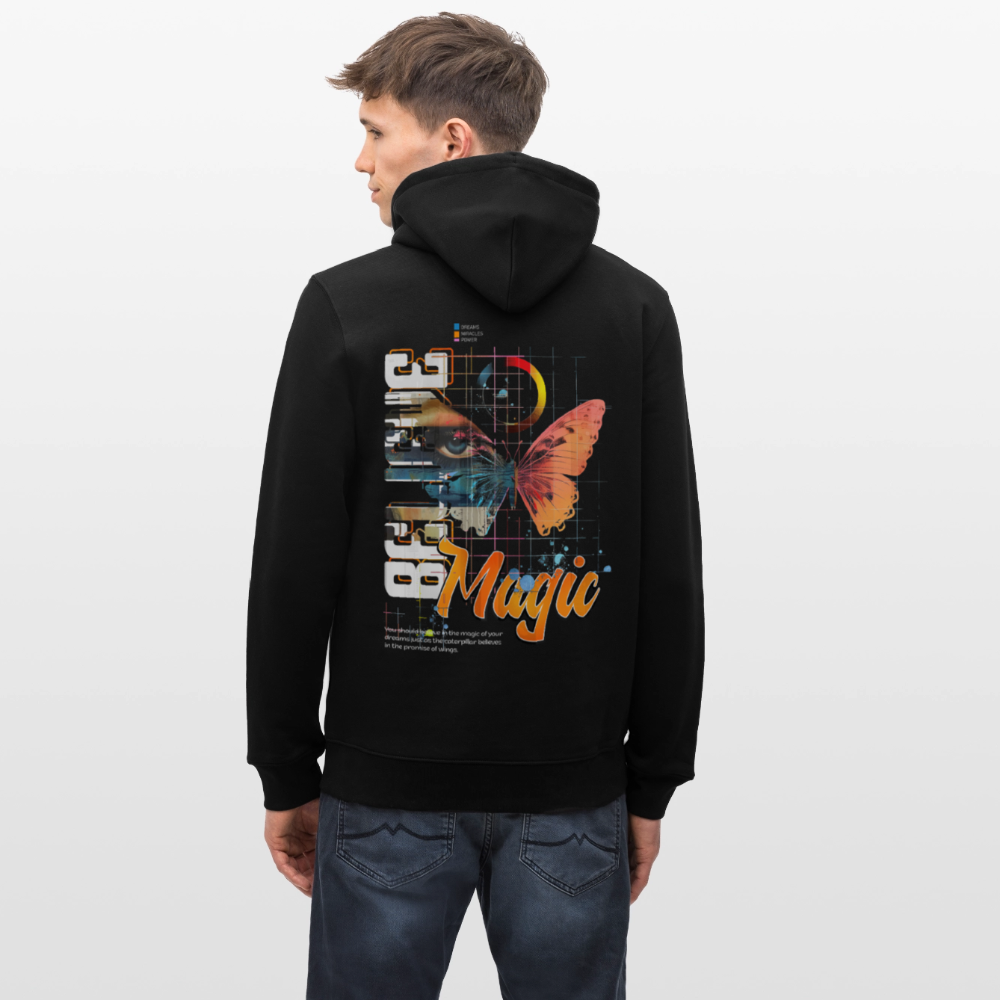 Derdiyok, Schmetterling, 1st | Cruiser, Unisex Bio-Hoodie - Schwarz