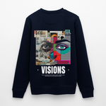 Omoikane, Augen, 1st | Roller, Unisex Bio-Sweatshirt - Navy