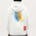 Nebularis, Schmetterling, 1st | Heavyweight Oversized Bio Hoodie, Unisex - OFF WHITE