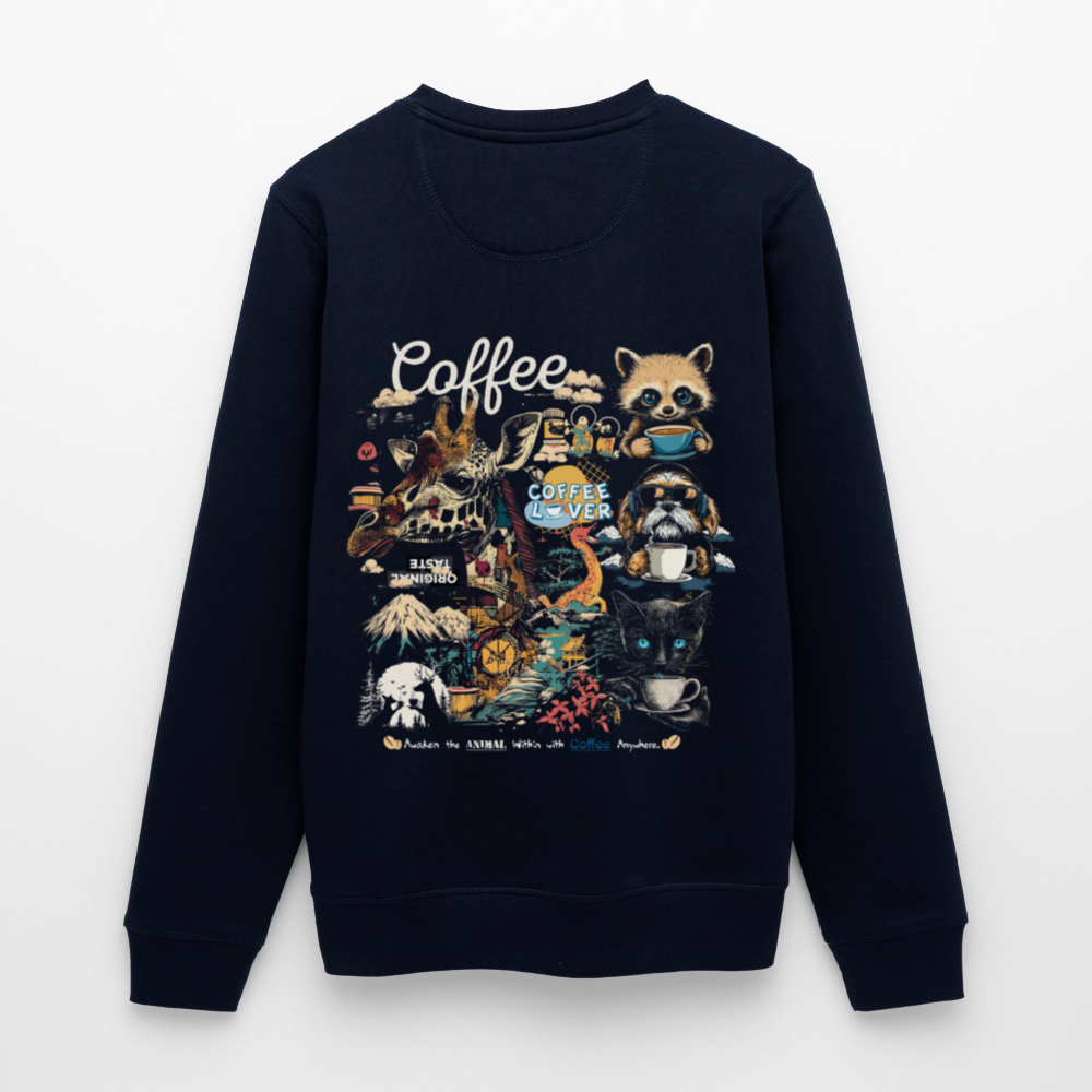Tritonan, Kaffee, 1st | Roller, Unisex Bio-Sweatshirt - Navy