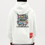 Aetherion, Laptop, 1st | Heavyweight Oversized Bio Hoodie, Unisex - OFF WHITE