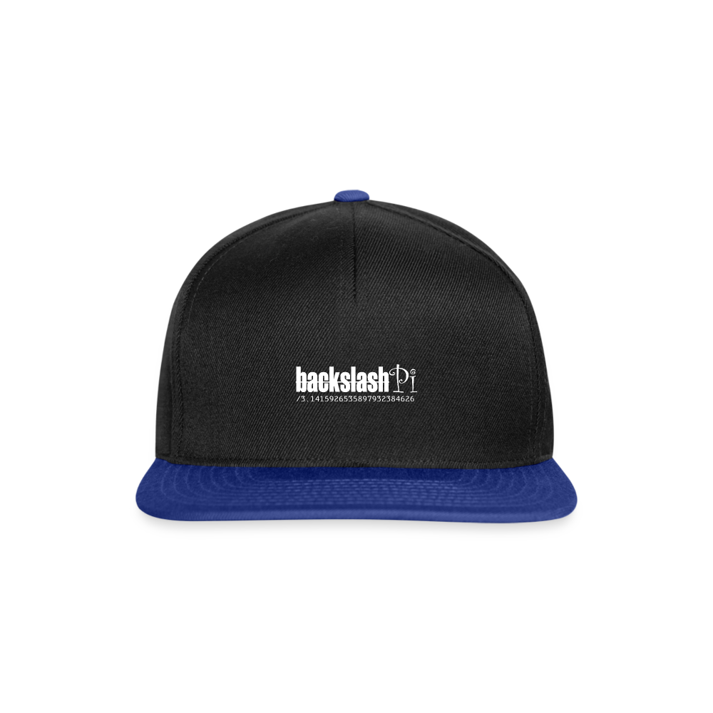Snapback Cap - Schwarz/Königsblau