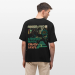 Gaian, U-Bahn, 1st | Blaster, Oversize Bio T-Shirt, Unisex - Schwarz