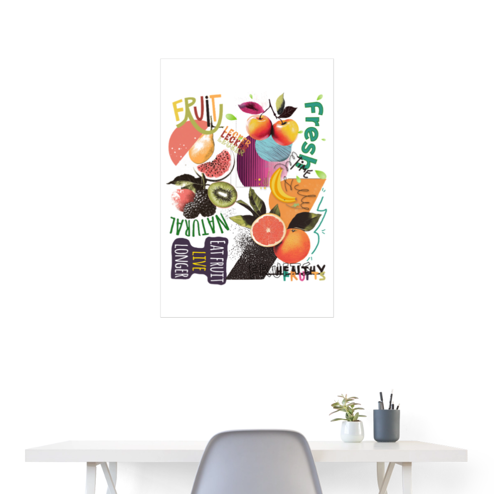 Xerathis, Obst, 1st | Poster 60x90 cm - Weiß