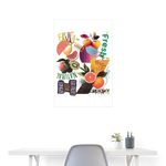 Xerathis, Obst, 1st | Poster 60x90 cm - Weiß
