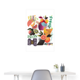 Xerathis, Obst, 1st | Poster 60x90 cm - Weiß