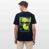 Kali, Limette, 1st | Essential, Relaxed Fit Unisex Bio T-Shirt - Navy