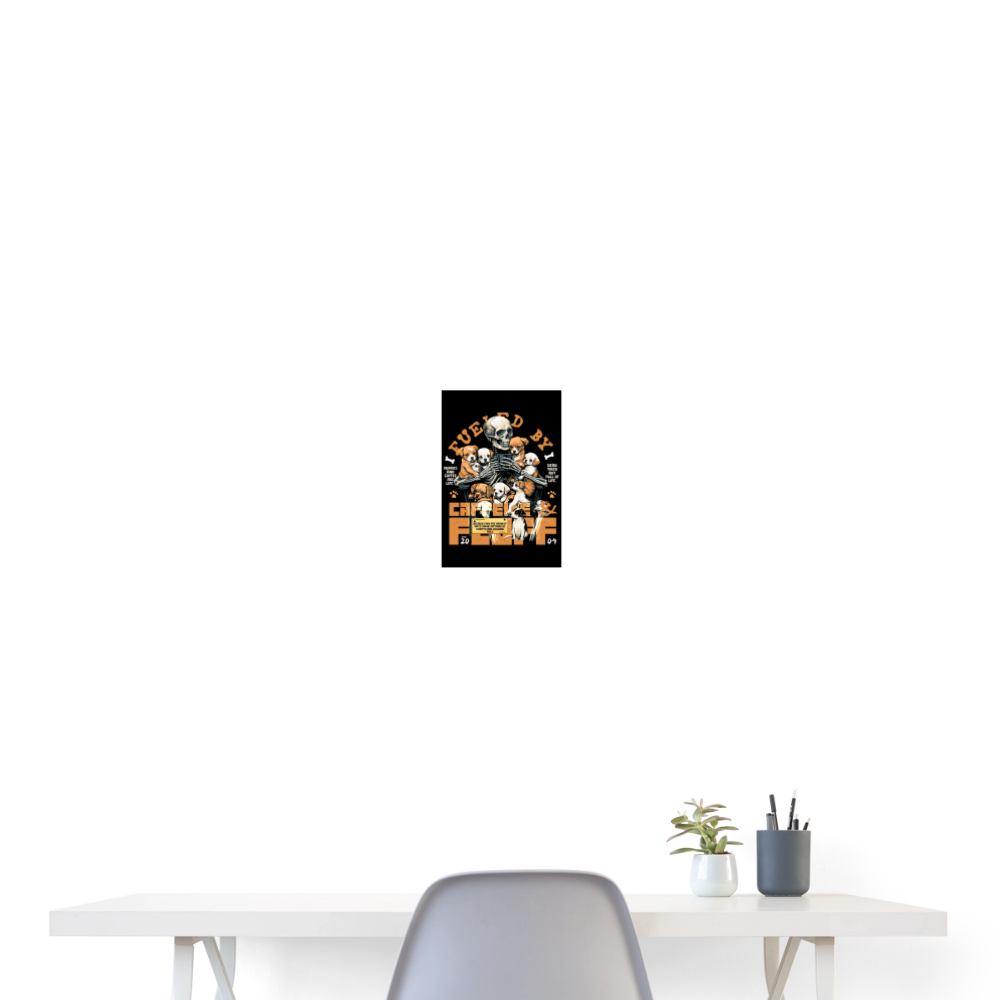 Nyxian, Skelet & Welpen, 1st | Poster 20x30 cm - Weiß