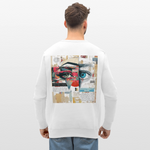 Marsyros, Augen, 1st | Roller, Unisex Bio-Sweatshirt - Weiß