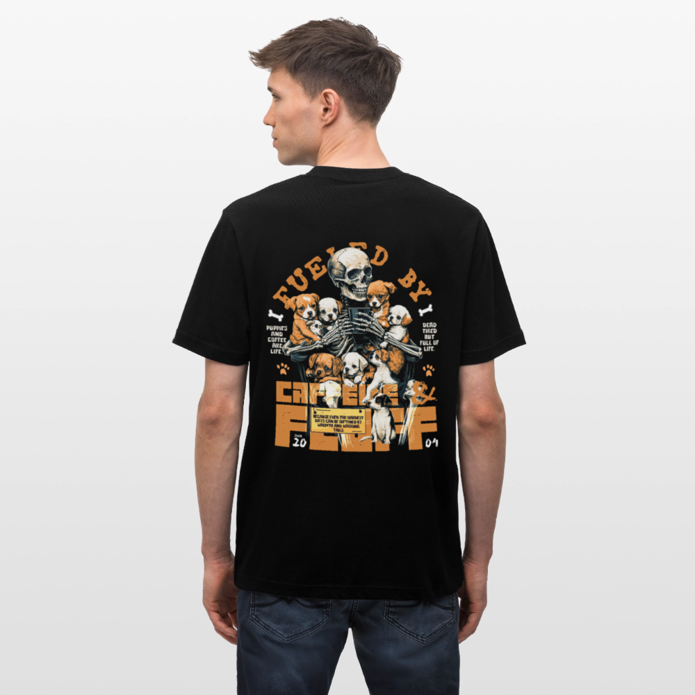 Nyxian, Skelet & Welpen, 1st | Essential, Relaxed Fit Unisex Bio T-Shirt - Schwarz