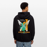 Azazîl, Schmetterling, 1st | Freshhood, Oversized Unisex Hoodie - Schwarz