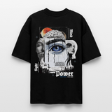 Yuanshi, Auge, 1st | Blaster, Oversize Bio T-Shirt, Unisex - Schwarz