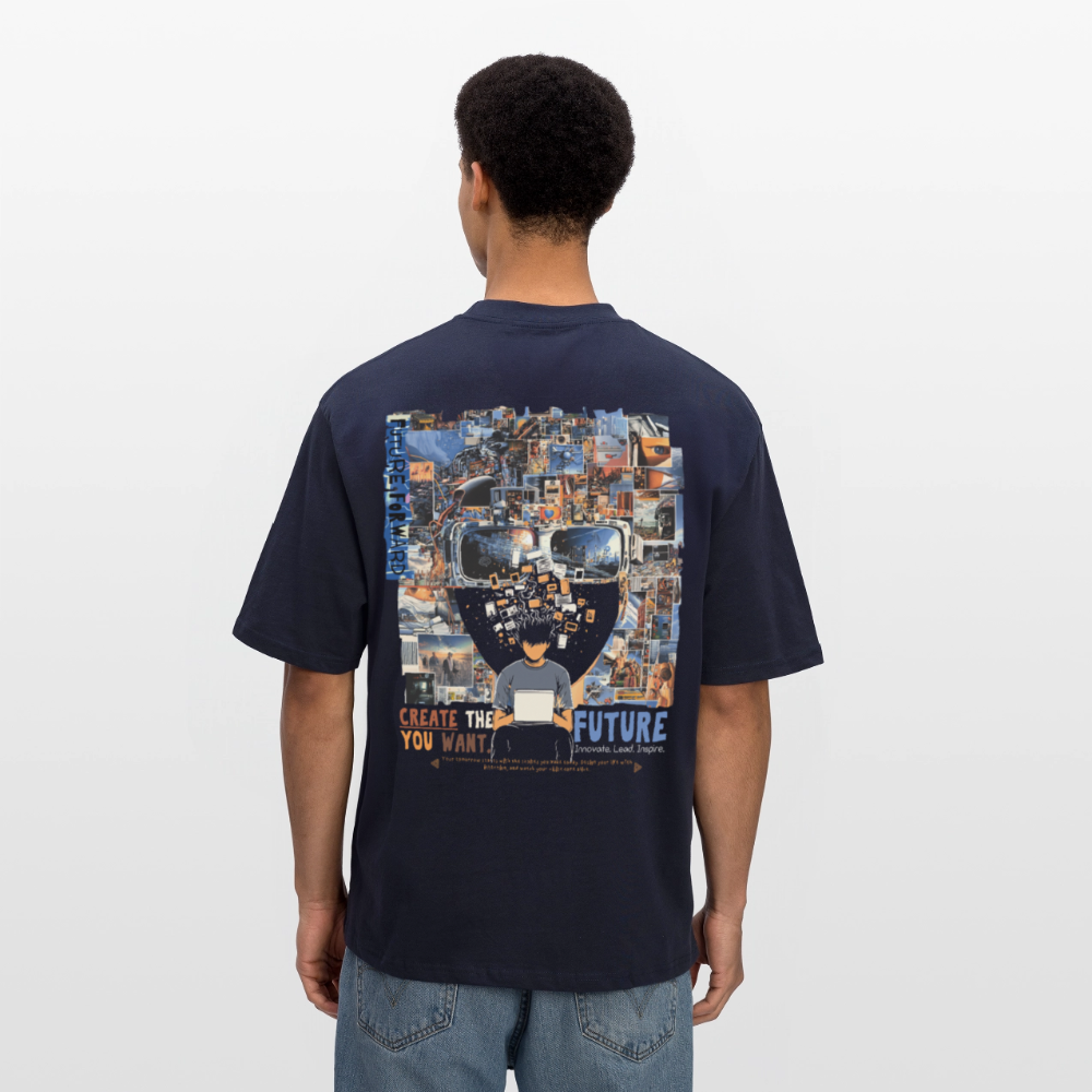 Sakhr, Informatik, 1st | Breezy, Oversized Unisex T-Shirt - Navy