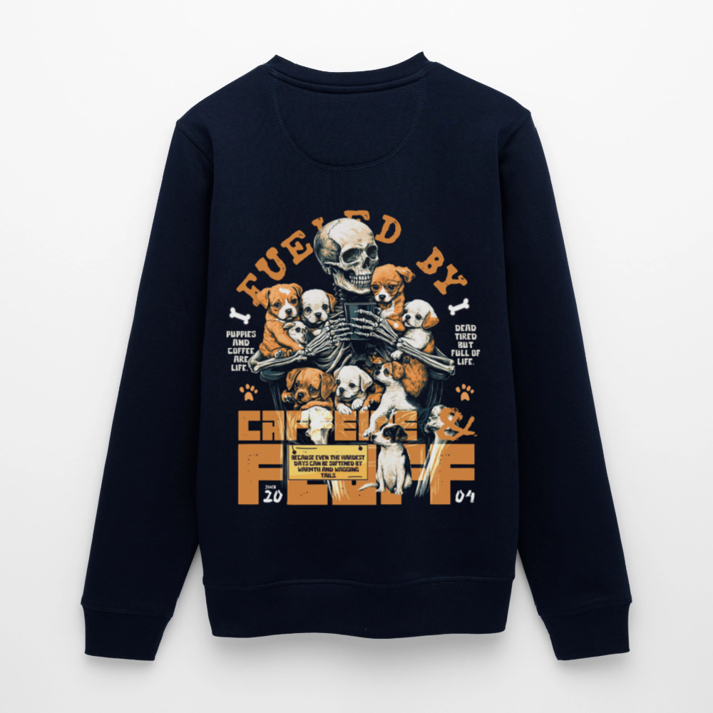 Nyxian, Skelet & Welpen, 1st | Roller, Unisex Bio-Sweatshirt - Navy