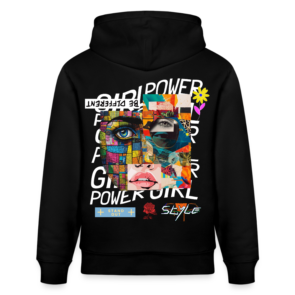 Xizir, Gesicht, 1st | Cruiser, Unisex Bio-Hoodie - Schwarz