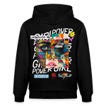 Xizir, Gesicht, 1st | Cruiser, Unisex Bio-Hoodie - Schwarz