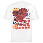 Orvandir, Herz, 1st | Essential, Relaxed Fit Unisex Bio T-Shirt - Weiß