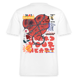 Orvandir, Herz, 1st | Essential, Relaxed Fit Unisex Bio T-Shirt - Weiß
