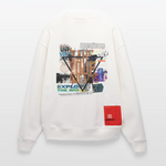 Celestaris, Schmetterling, 1st | Heavyweight Oversized Bio Sweater, Unisex - OFF WHITE