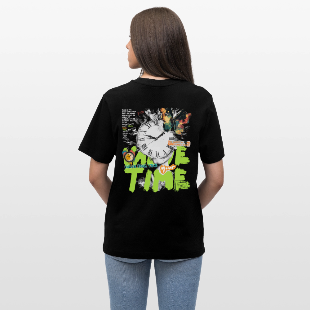 Ifrit, Uhr, 1st | Essential, Relaxed Fit Unisex Bio T-Shirt - Schwarz