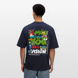 Thesean, Pinsel, 1st | Breezy, Oversized Unisex T-Shirt - Navy